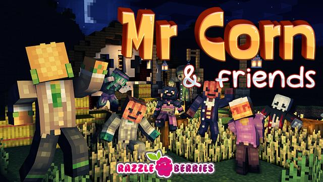 Thumbnail of the Minecraft Bedrock Marketplace product Mr Corn and Friends created by Razzleberries.
