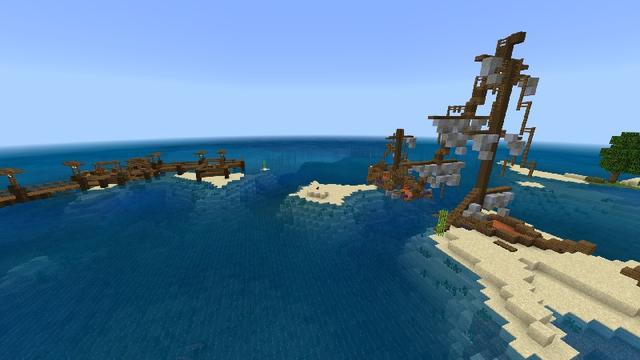 Screenshot of the Minecraft Bedrock Marketplace product Nature Outpost created by Razzleberries.