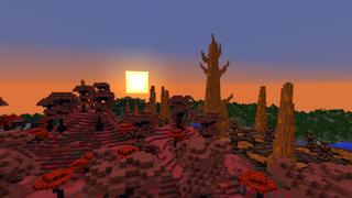Screenshot of the Minecraft Bedrock Marketplace product Nether Biomes created by Razzleberries.