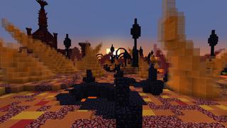 Screenshot of the Minecraft Bedrock Marketplace product Nether Biomes created by Razzleberries.