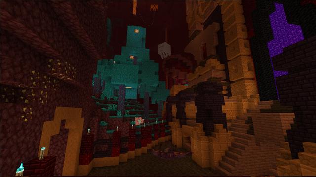 Screenshot of the Minecraft Bedrock Marketplace product Nether Plus created by Razzleberries.