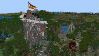 Screenshot of the Minecraft Bedrock Marketplace product Nethoran Castle created by Razzleberries.