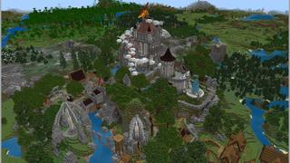 Screenshot of the Minecraft Bedrock Marketplace product Nethoran Castle created by Razzleberries.