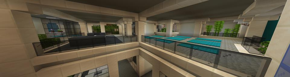 Panorama of the Minecraft Bedrock Marketplace product Noob vs Pro Ultimate Base created by Razzleberries.