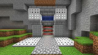 Screenshot of the Minecraft Bedrock Marketplace product Noob vs Pro vs Hacker Base created by Razzleberries.