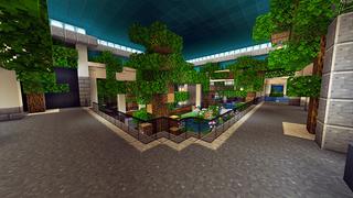 Screenshot of the Minecraft Bedrock Marketplace product Noob vs Pro vs Hacker Base created by Razzleberries.