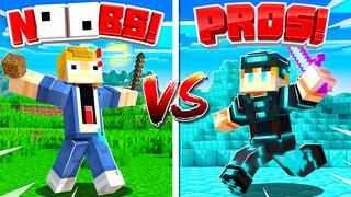 Thumbnail of the Minecraft Bedrock Marketplace product Noobs vs Pros! created by Razzleberries.