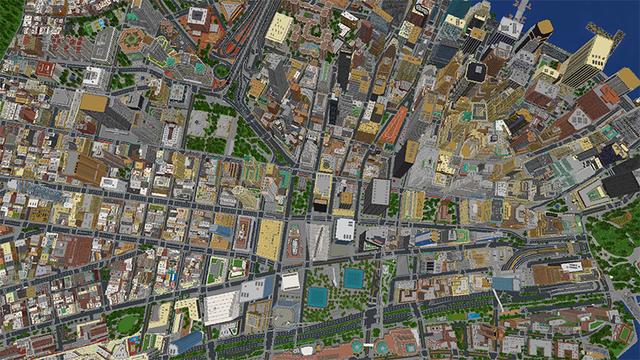 Screenshot of the Minecraft Bedrock Marketplace product NYC Lower Manhattan created by Razzleberries.