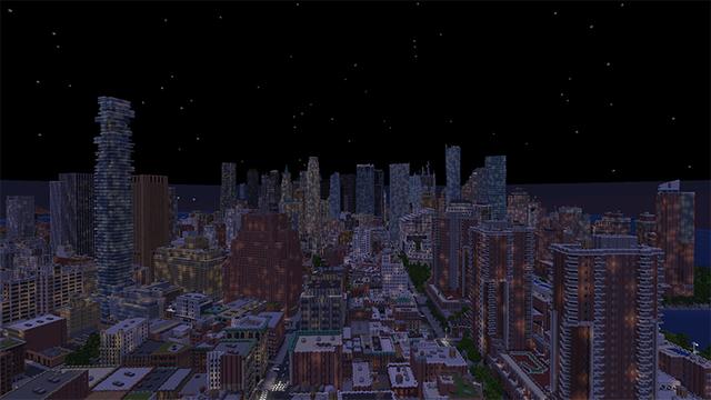 Screenshot of the Minecraft Bedrock Marketplace product NYC Lower Manhattan created by Razzleberries.