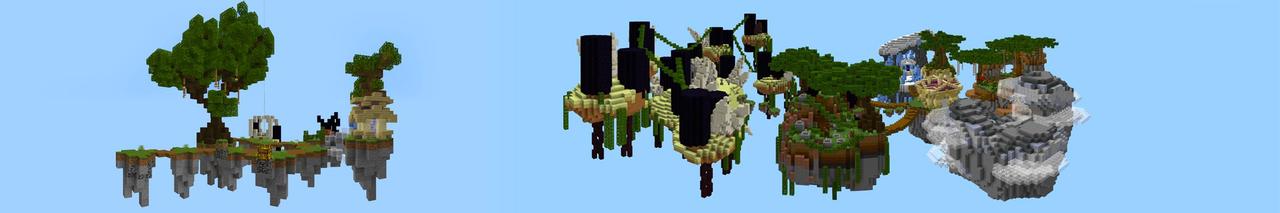 Panorama of the Minecraft Bedrock Marketplace product One Block Advanced created by Razzleberries.