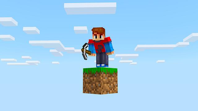 Screenshot of the Minecraft Bedrock Marketplace product One Block Challenge created by Razzleberries.