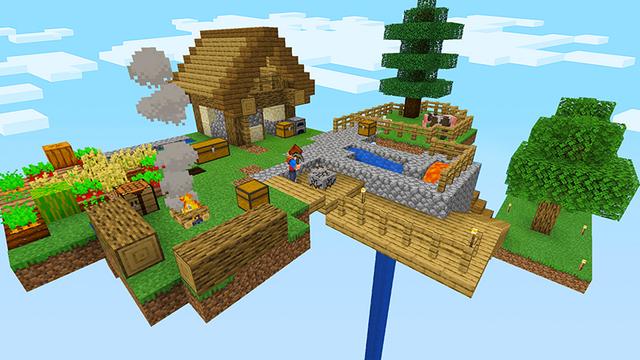Screenshot of the Minecraft Bedrock Marketplace product One Block Challenge created by Razzleberries.
