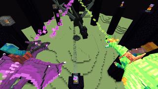 Screenshot of the Minecraft Bedrock Marketplace product One Block Dragons created by Razzleberries.