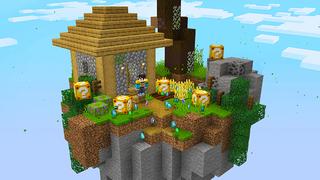 Screenshot of the Minecraft Bedrock Marketplace product One Block Lucky Block created by Razzleberries.