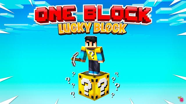 Thumbnail of the Minecraft Bedrock Marketplace product One Block Lucky Block created by Razzleberries.