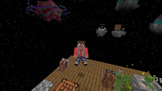 Screenshot of the Minecraft Bedrock Marketplace product One Block Space created by Razzleberries.