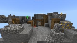 Screenshot of the Minecraft Bedrock Marketplace product One Block Tycoon created by Razzleberries.