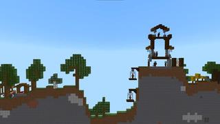 Screenshot of the Minecraft Bedrock Marketplace product One Block Wide Challenge created by Razzleberries.