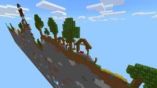 Screenshot of the Minecraft Bedrock Marketplace product One Block Wide Challenge created by Razzleberries.