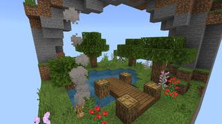 Screenshot of the Minecraft Bedrock Marketplace product One Chunk Challenge 2 created by Razzleberries.