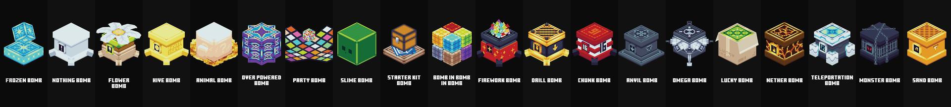 Panorama of the Minecraft Bedrock Marketplace product OP BOMB created by Razzleberries.