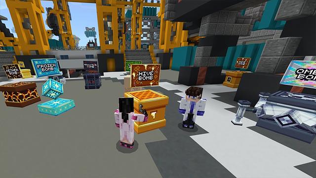 Screenshot of the Minecraft Bedrock Marketplace product OP BOMB created by Razzleberries.
