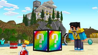 Screenshot of the Minecraft Bedrock Marketplace product OP Lucky Block created by Razzleberries.