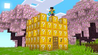 Screenshot of the Minecraft Bedrock Marketplace product OP Lucky Block created by Razzleberries.