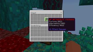 Screenshot of the Minecraft Bedrock Marketplace product Overpower Grid created by Razzleberries.