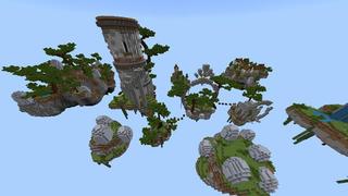 Screenshot of the Minecraft Bedrock Marketplace product Parkour Survival in the Sky created by Razzleberries.