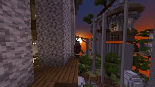 Screenshot of the Minecraft Bedrock Marketplace product Parkour Survival in the Sky created by Razzleberries.