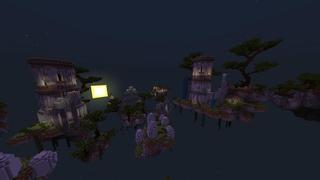 Screenshot of the Minecraft Bedrock Marketplace product Parkour Survival in the Sky created by Razzleberries.