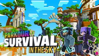 Thumbnail of the Minecraft Bedrock Marketplace product Parkour Survival in the Sky created by Razzleberries.