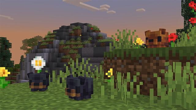 Screenshot of the Minecraft Bedrock Marketplace product Pixel Pets Meadow created by Razzleberries.