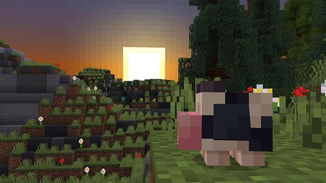 Screenshot of the Minecraft Bedrock Marketplace product Pixel Pets Meadow created by Razzleberries.