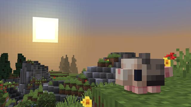 Screenshot of the Minecraft Bedrock Marketplace product Pixel Pets Meadow created by Razzleberries.