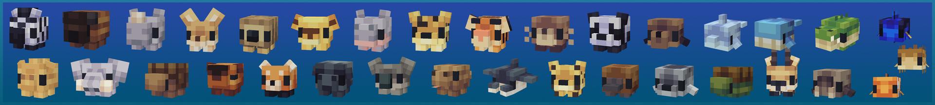 Panorama of the Minecraft Bedrock Marketplace product Pixel Pets: Ocean created by Razzleberries.