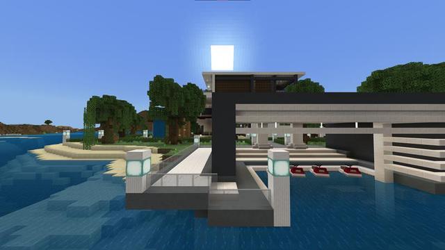 Screenshot of the Minecraft Bedrock Marketplace product Portal to Millionaire Island created by Razzleberries.