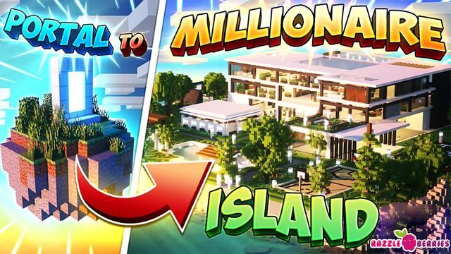 Thumbnail of the Minecraft Bedrock Marketplace product Portal to Millionaire Island created by Razzleberries.