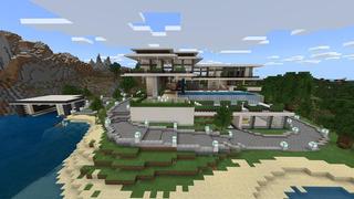Screenshot of the Minecraft Bedrock Marketplace product Portal to Millionaire Mansion created by Razzleberries.