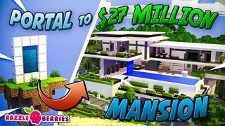 Thumbnail of the Minecraft Bedrock Marketplace product Portal to Millionaire Mansion created by Razzleberries.