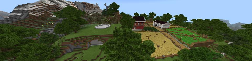 Panorama of the Minecraft Bedrock Marketplace product Portal to Millionaire's Bunker created by Razzleberries.