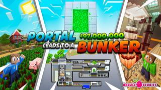 Thumbnail of the Minecraft Bedrock Marketplace product Portal to Millionaire's Bunker created by Razzleberries.
