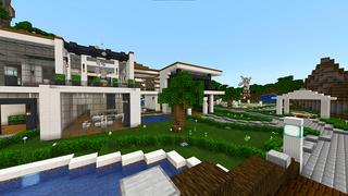 Screenshot of the Minecraft Bedrock Marketplace product Private Hill Mansion created by Razzleberries.