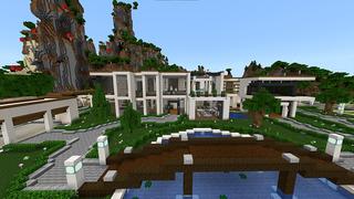 Screenshot of the Minecraft Bedrock Marketplace product Private Hill Mansion created by Razzleberries.