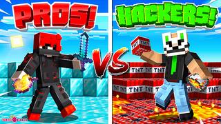 Thumbnail of the Minecraft Bedrock Marketplace product Pros VS Hackers created by Razzleberries.