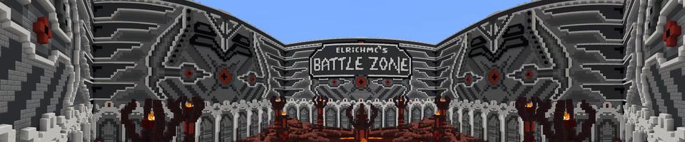 Panorama of the Minecraft Bedrock Marketplace product PvP Training Zone created by Razzleberries.