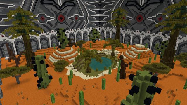Screenshot of the Minecraft Bedrock Marketplace product PvP Training Zone created by Razzleberries.