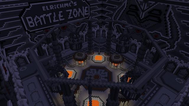 Screenshot of the Minecraft Bedrock Marketplace product PvP Training Zone created by Razzleberries.