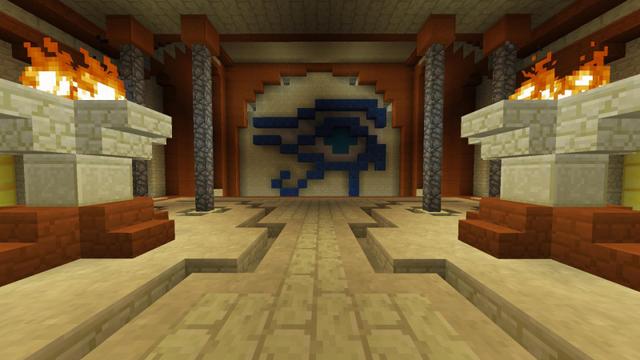 Screenshot of the Minecraft Bedrock Marketplace product Pyramidion created by Razzleberries.